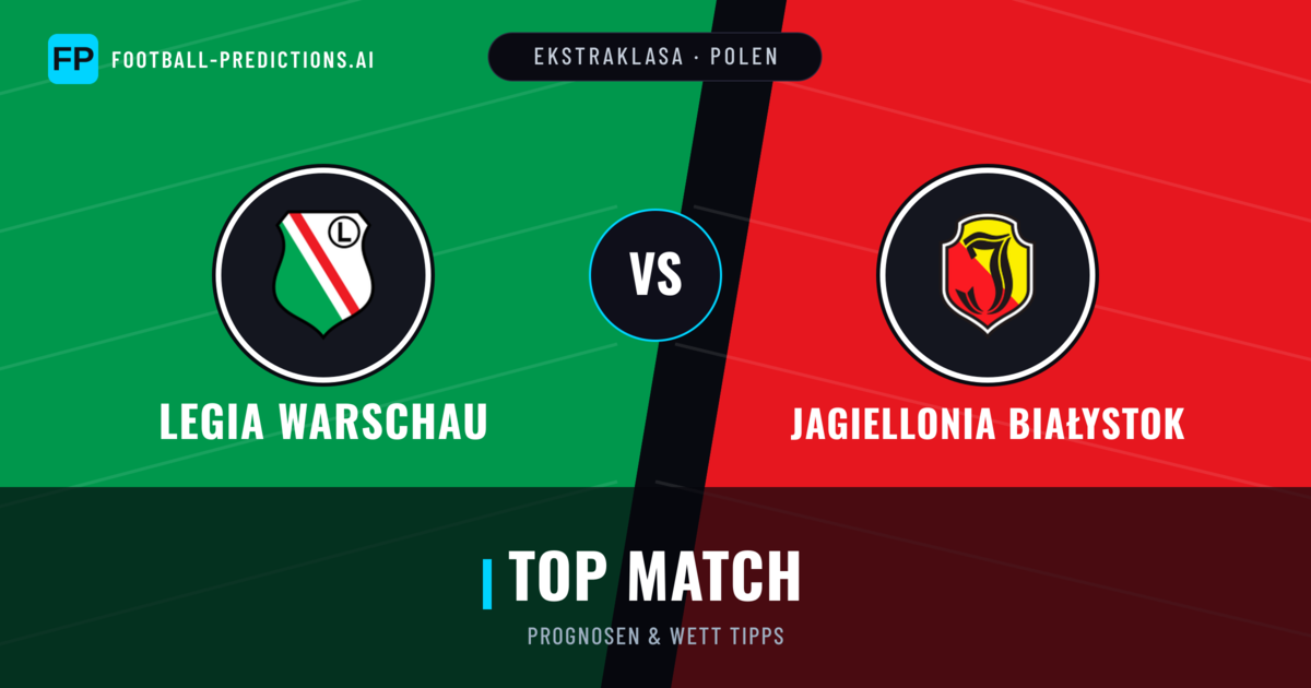 Legia Warschau vs Jagiellonia Białystok Prognosen & Statistiken