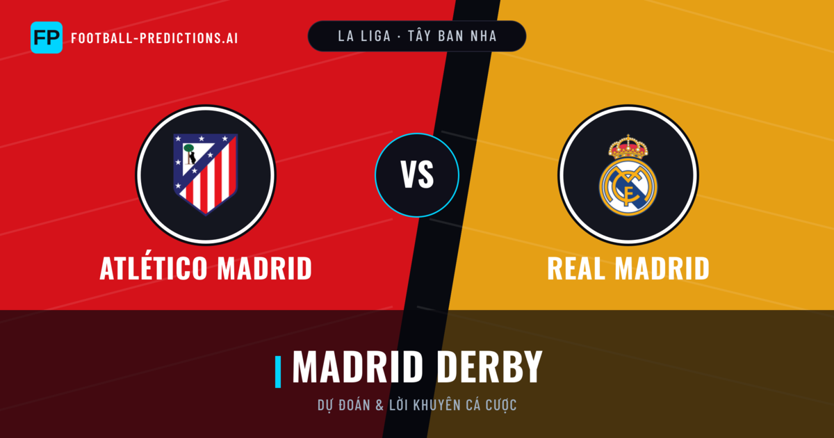 Atlético Madrid vs Real Madrid Dự đoán & Thống kê