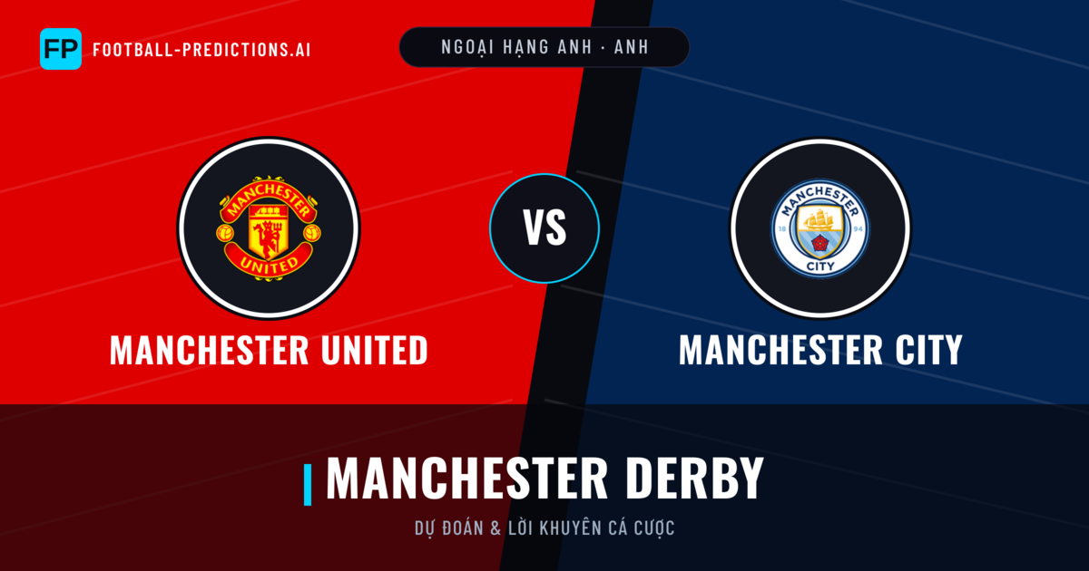 Manchester United vs Manchester City Dự đoán & Thống kê