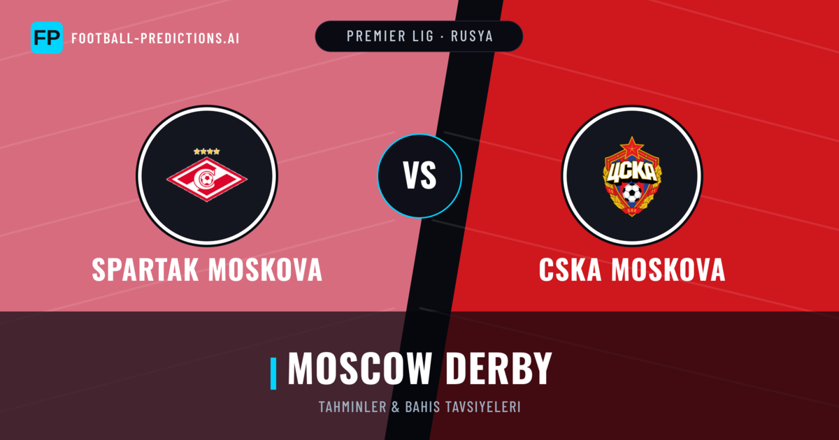 Spartak Moskova vs CSKA Moskova Tahminleri & İstatistikler