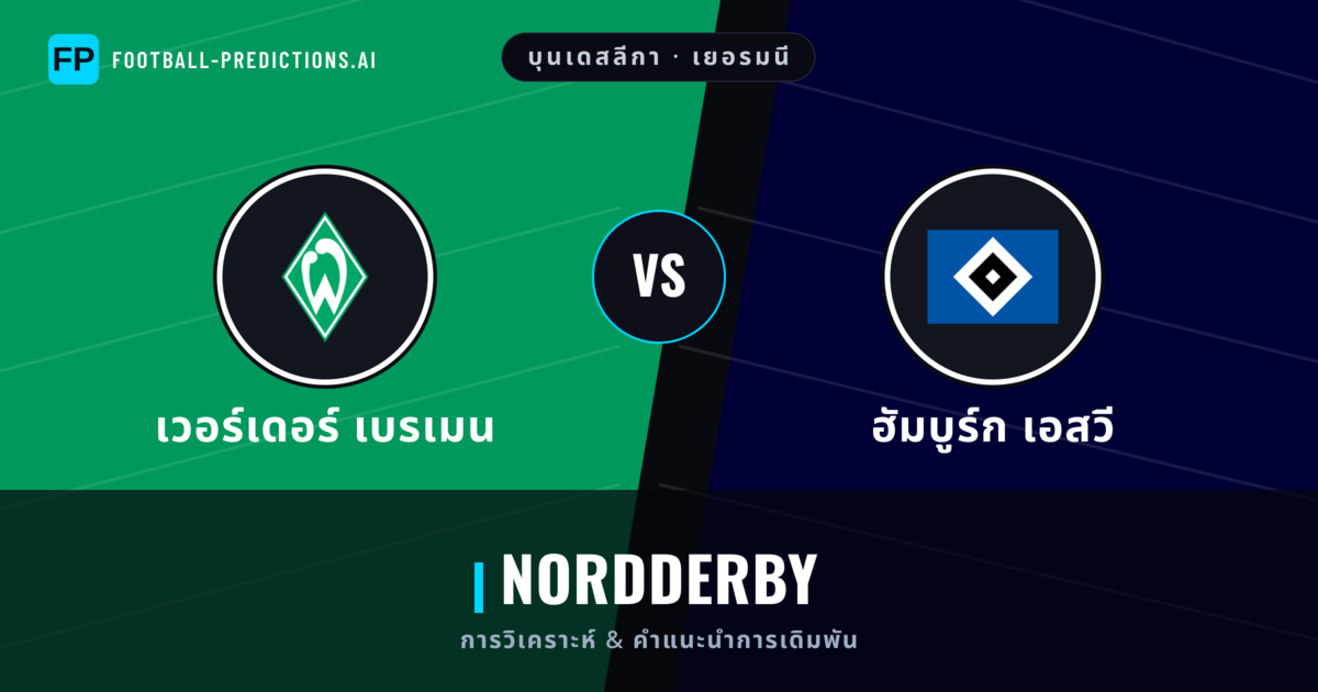 เวอร์เดอร์ เบรเมน vs ฮัมบูร์ก เอสวี การวิเคราะห์และสถิติ