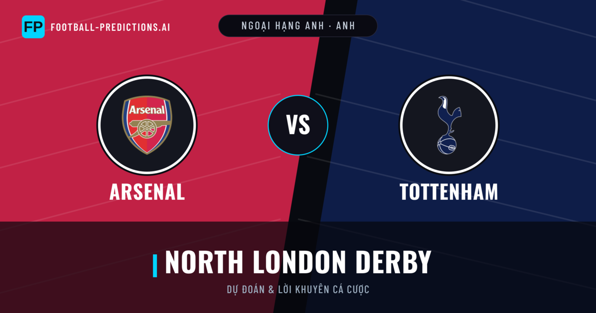 Arsenal vs Tottenham Dự đoán & Thống kê