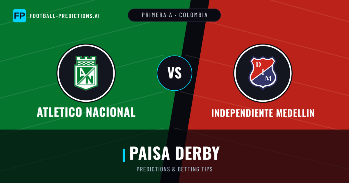 Atletico Nacional vs Independiente Medellin Predictions & Stats