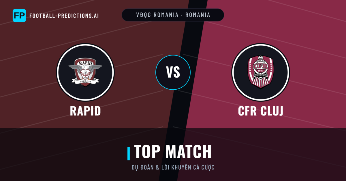 Rapid vs CFR Cluj Dự đoán & Thống kê