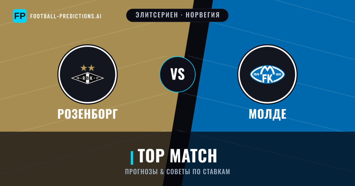 Розенборг vs Молде прогнозы и статистика
