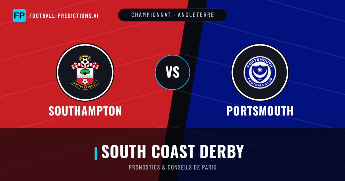 Southampton vs Portsmouth Pronostics & Statistiques