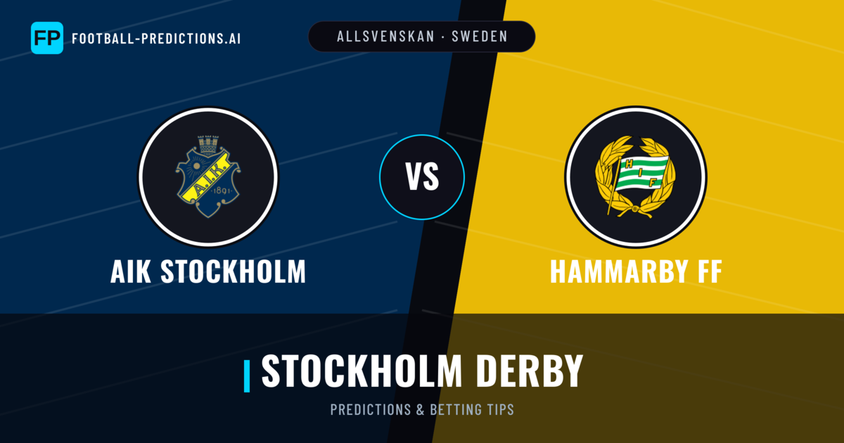 AIK Stockholm vs Hammarby FF Predictions & Stats