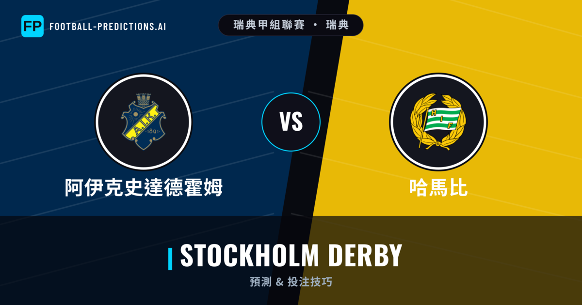 阿伊克史達德霍姆 vs 哈馬比 運彩分析｜足球預測與數據