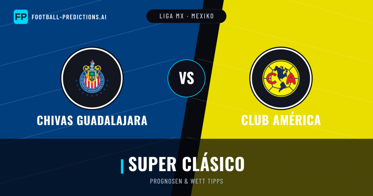 Chivas Guadalajara vs Club América Prognosen & Statistiken