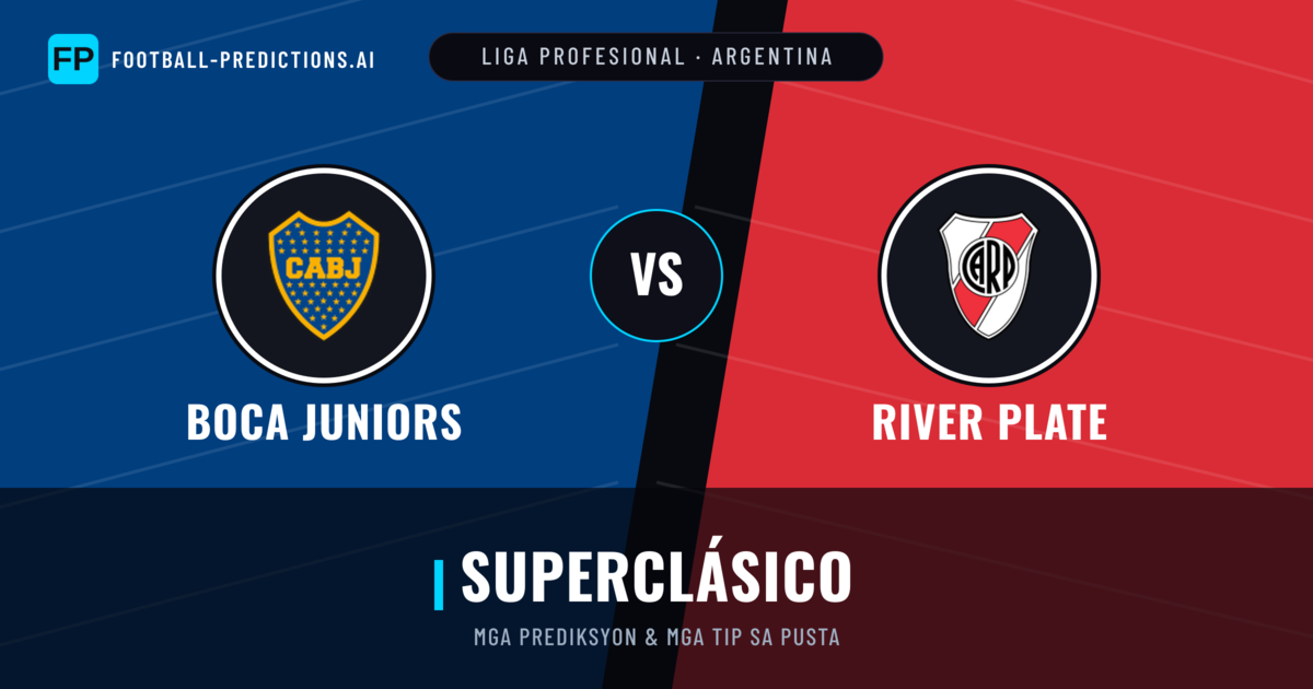Boca Juniors vs River Plate Predictions & Stats