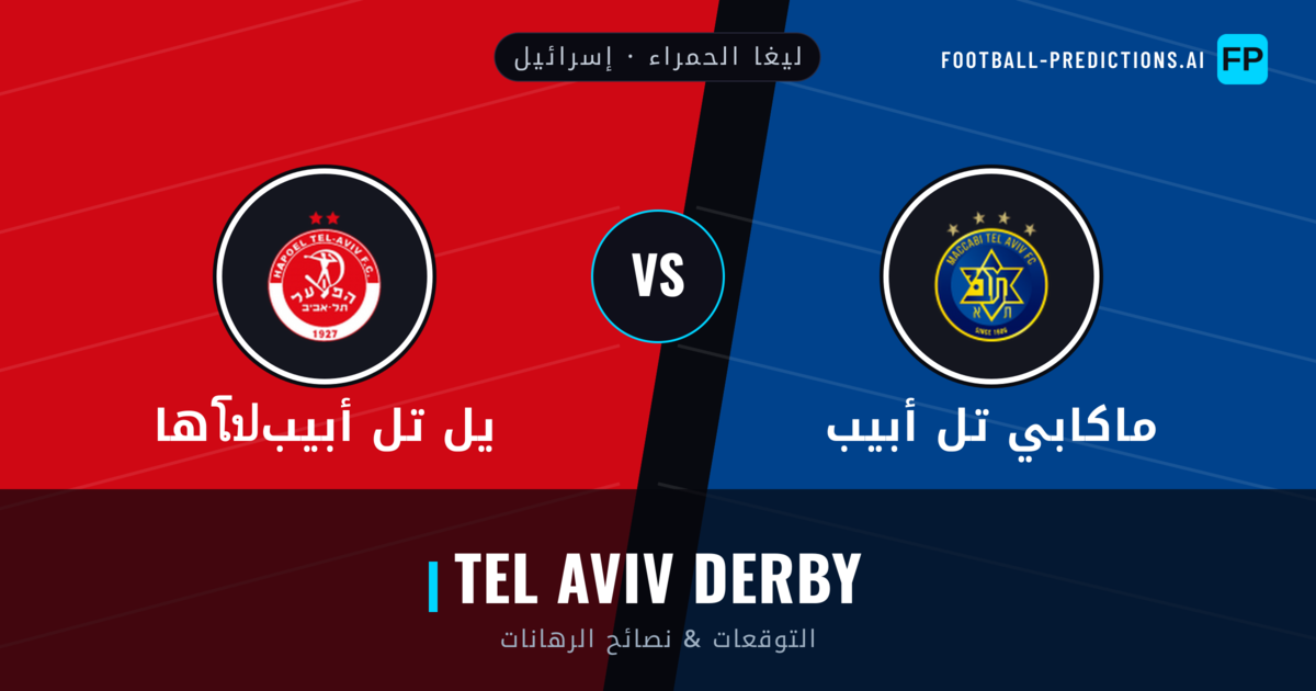ماكابي تل أبيب vs هاโปيل تل أبيب توقعات واحصائيات