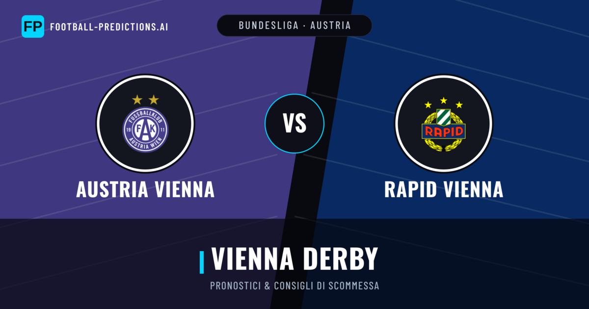 Pronostici e Statistiche Austria Vienna vs Rapid Vienna