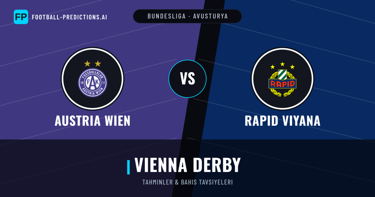 Austria Wien vs Rapid Viyana Tahminleri & İstatistikler