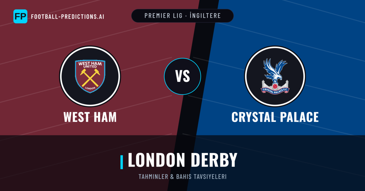 West Ham vs Crystal Palace Tahminleri & İstatistikler