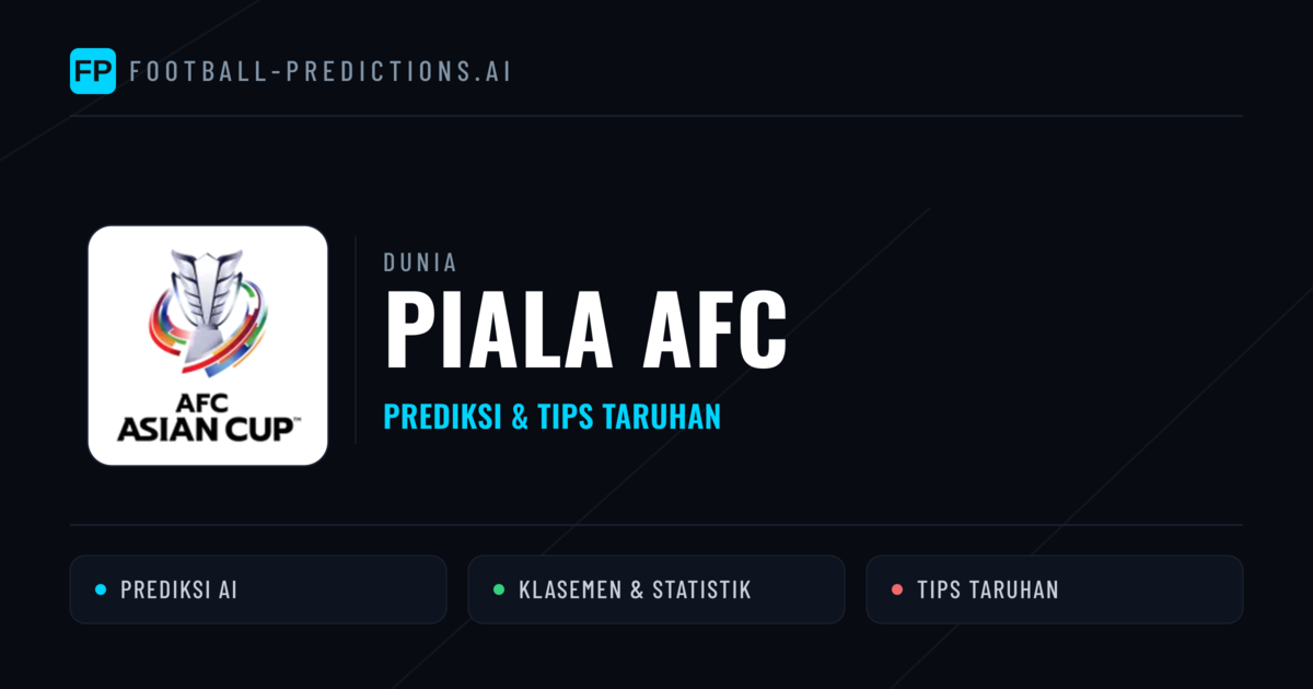 Piala AFC Prediksi & Tips Taruhan - Prediksi bola malam ini