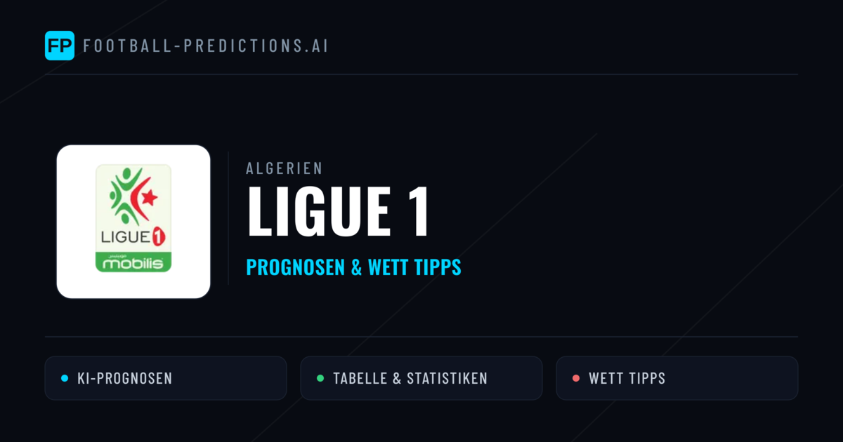 Algerien Ligue 1 Wett Tipps — Fußball Prognosen
