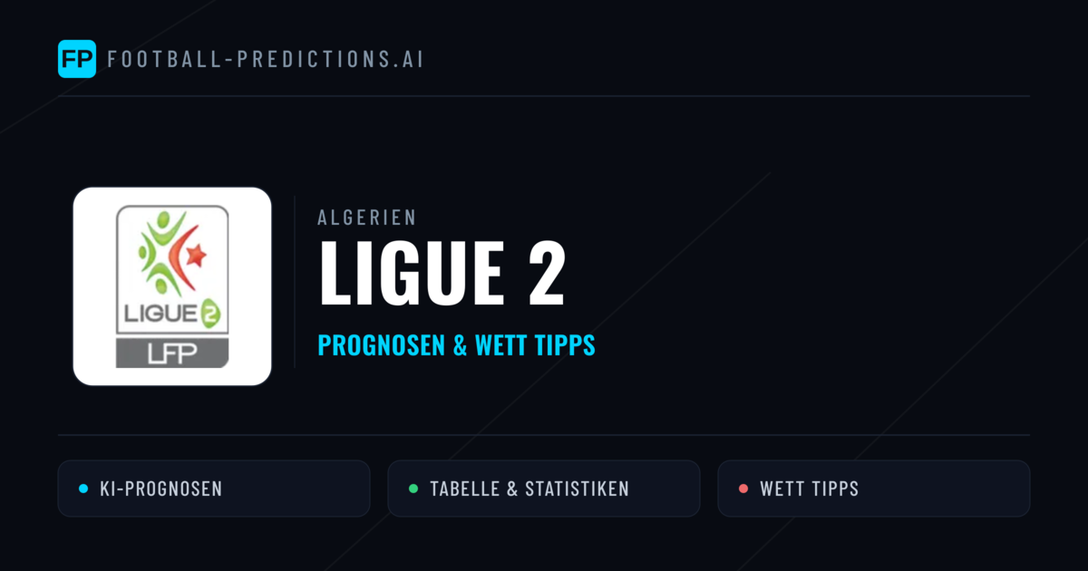 Algerien Ligue 2 Wett Tipps — Fußball Prognosen