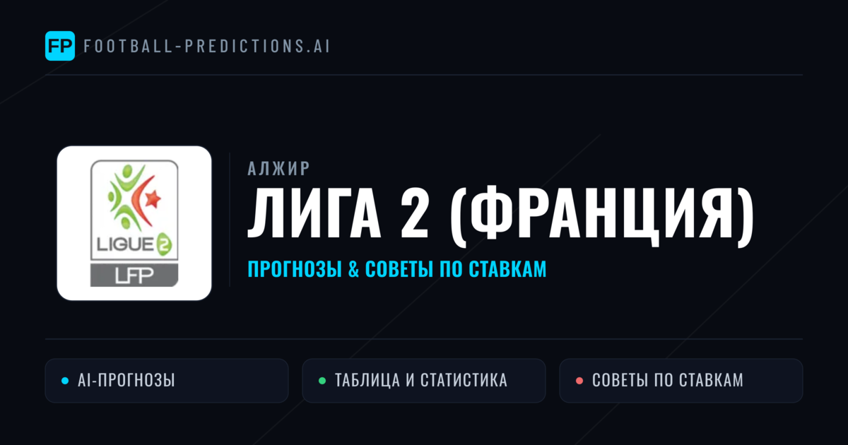 Прогнозы Алжир Лига 2 (Франция) — ставки и советы экспертов