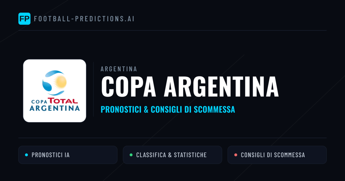 Argentina Copa Argentina Pronostici Calcio — Gratis Oggi