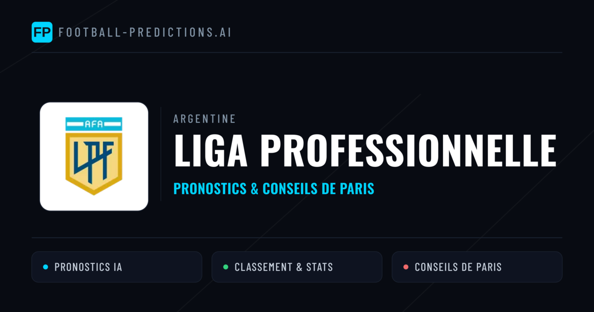 Argentine Liga Professionnelle Pronostics Football — Expert et Gratuits