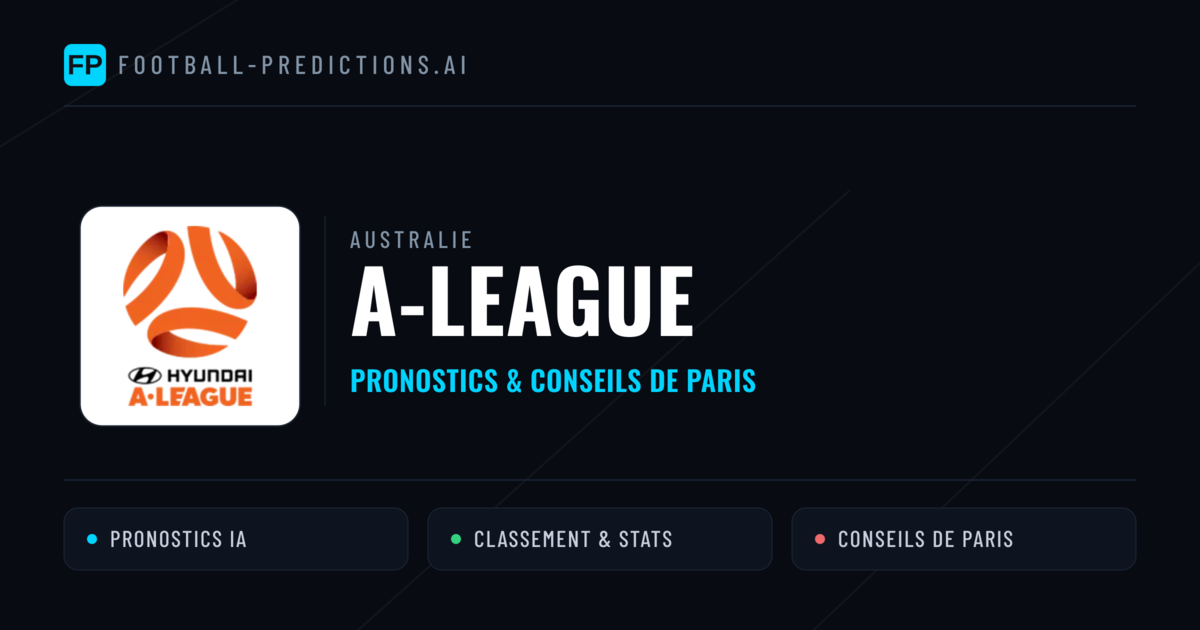 Australie A-League Pronostics Football — Expert et Gratuits