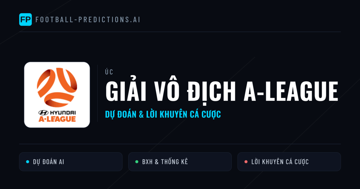 Úc dự đoán bóng đá Giải vô địch A-League & mẹo cá cược