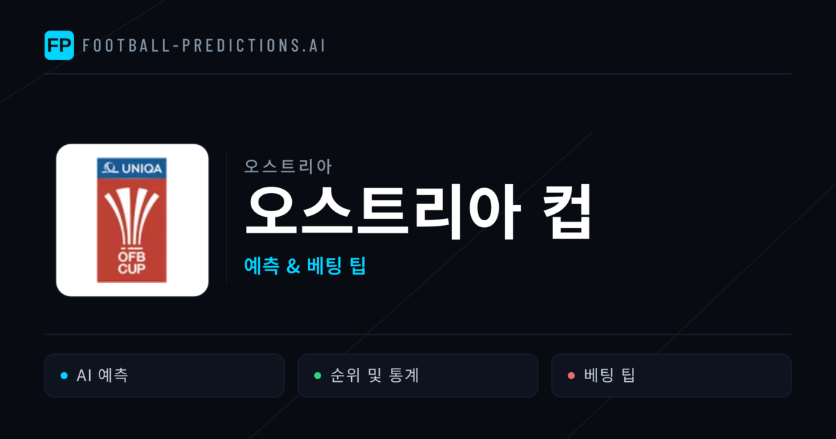 오스트리아 오스트리아 컵 축구 예측 & 베팅 팁