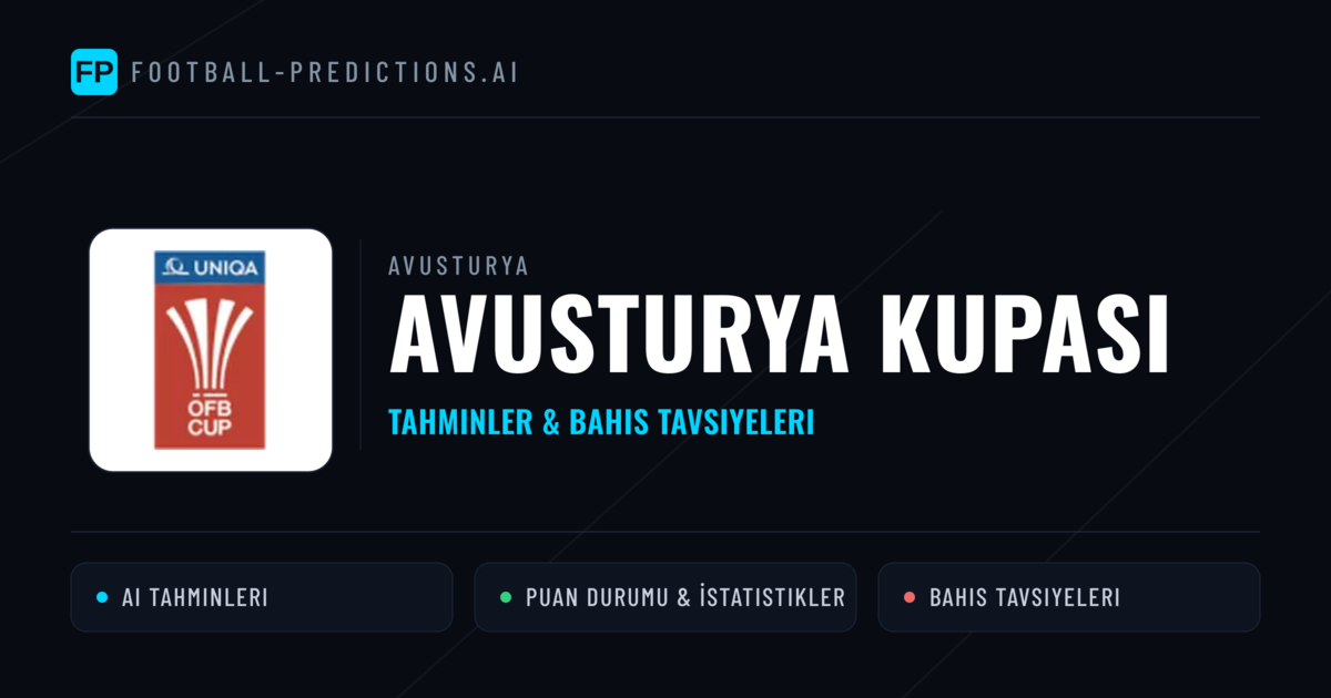Avusturya Avusturya Kupası Tahminleri & Bahis İpuçları