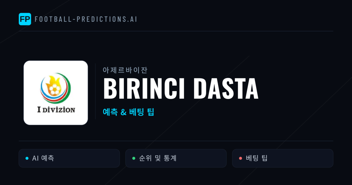 아제르바이잔 Birinci Dasta 축구 예측 & 베팅 팁