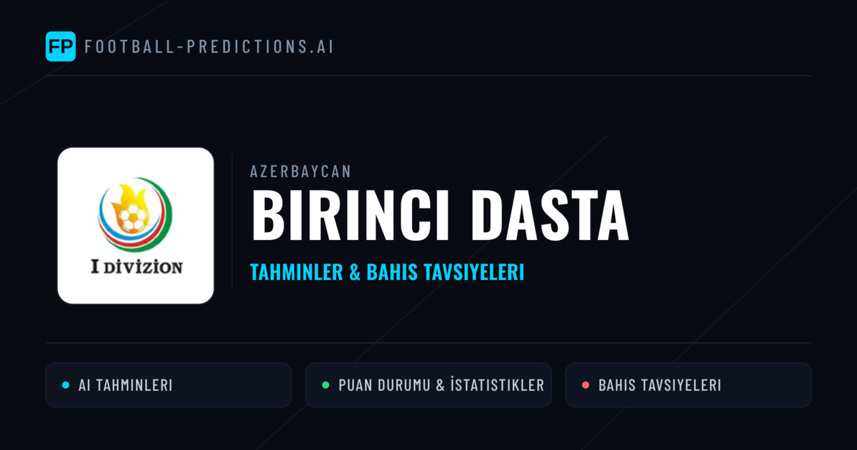 Azerbaycan Birinci Dasta Tahminleri & Bahis İpuçları
