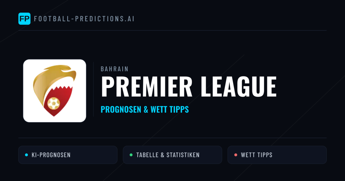Bahrain Premier League Wett Tipps — Fußball Prognosen