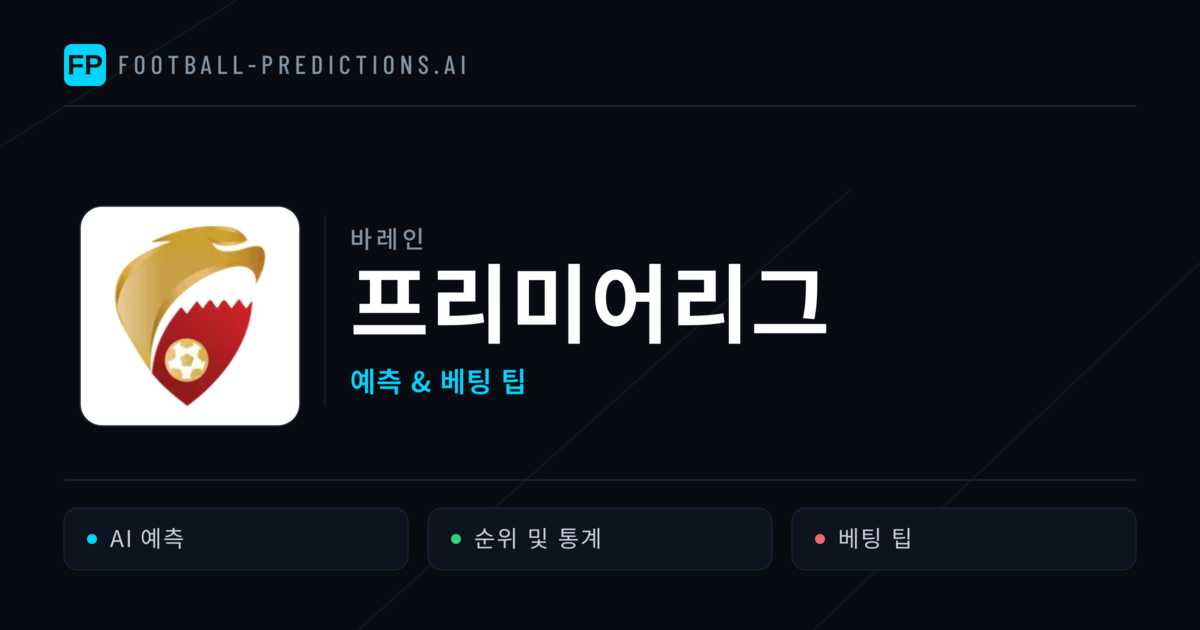 바레인 프리미어리그 축구 예측 & 베팅 팁