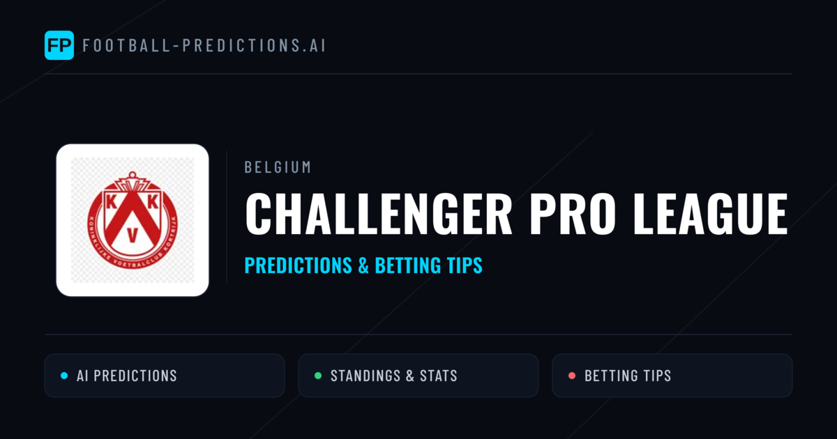Belgium Challenger Pro League Predictions & Betting Tips