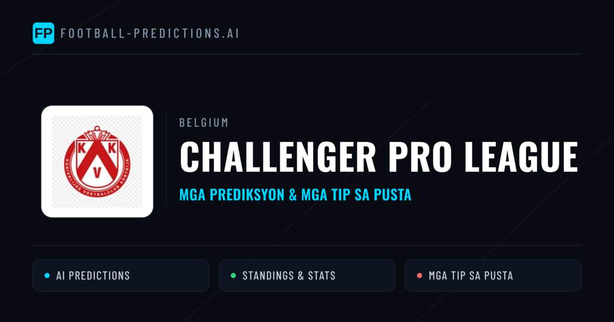 Belgium Challenger Pro League Predictions & Betting Tips