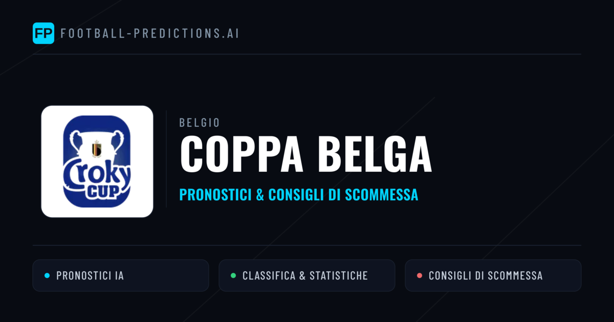 Belgio Coppa Belga Pronostici Calcio — Gratis Oggi