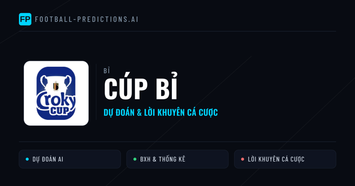 Bỉ dự đoán bóng đá Cúp Bỉ & mẹo cá cược