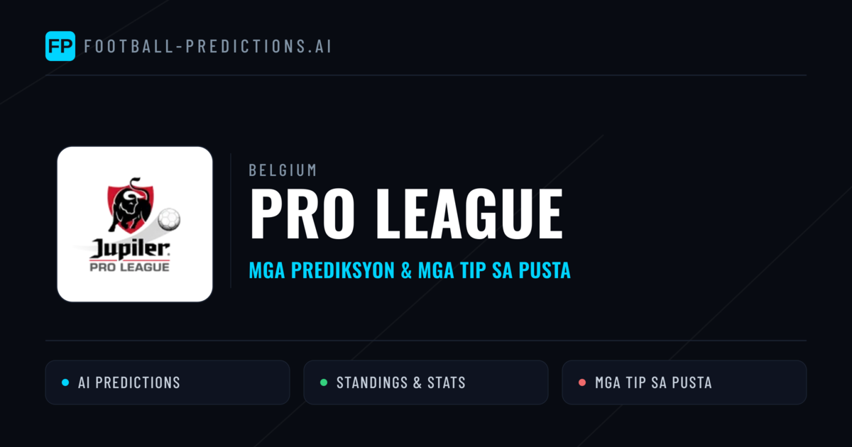 Belgium Pro League Predictions & Betting Tips