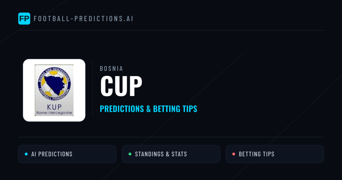 Bosnia Cup Predictions & Betting Tips