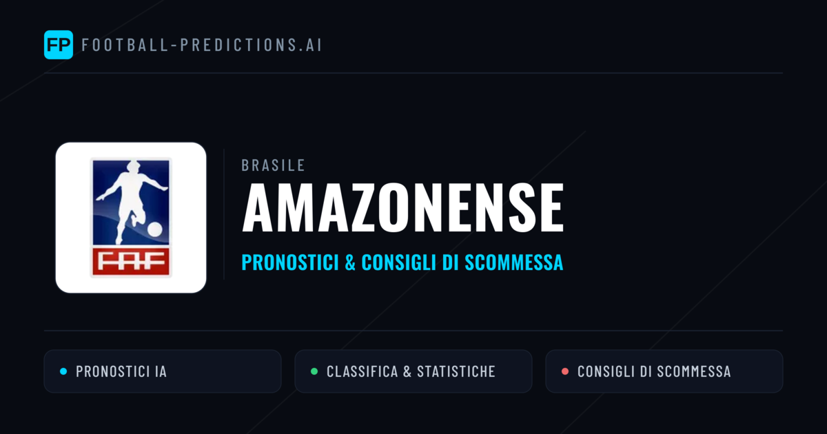 Brasile Amazonense Pronostici Calcio — Gratis Oggi
