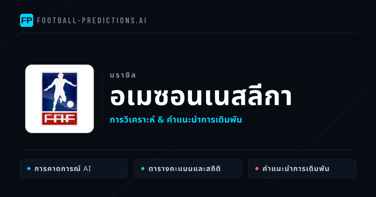 วิเคราะห์บอล บราซิล อเมซอนเนสลีกา & เคล็ดลับเดิมพัน
