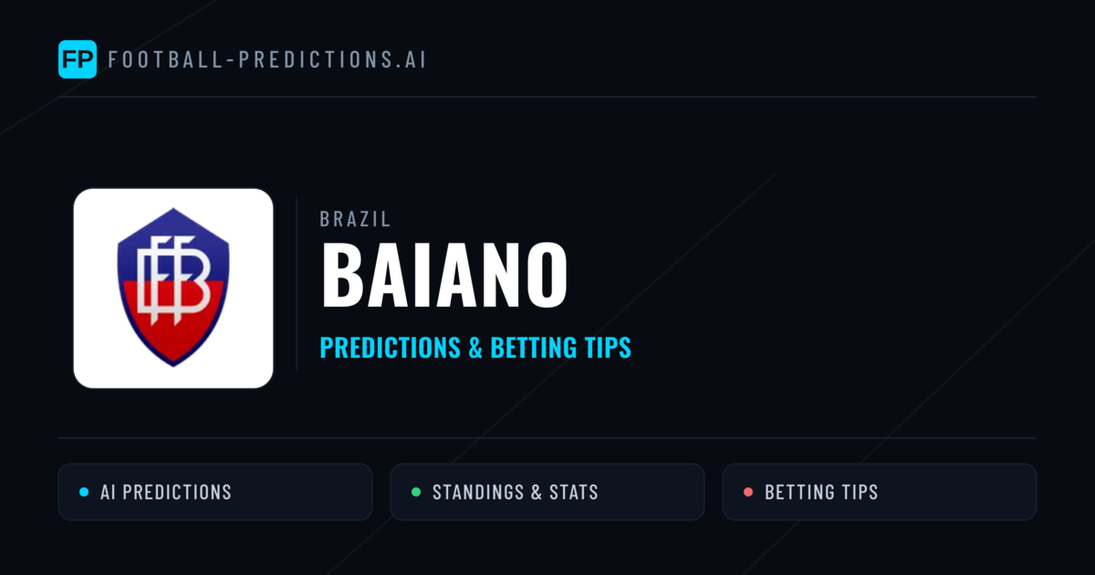 Brazil Baiano Predictions & Betting Tips