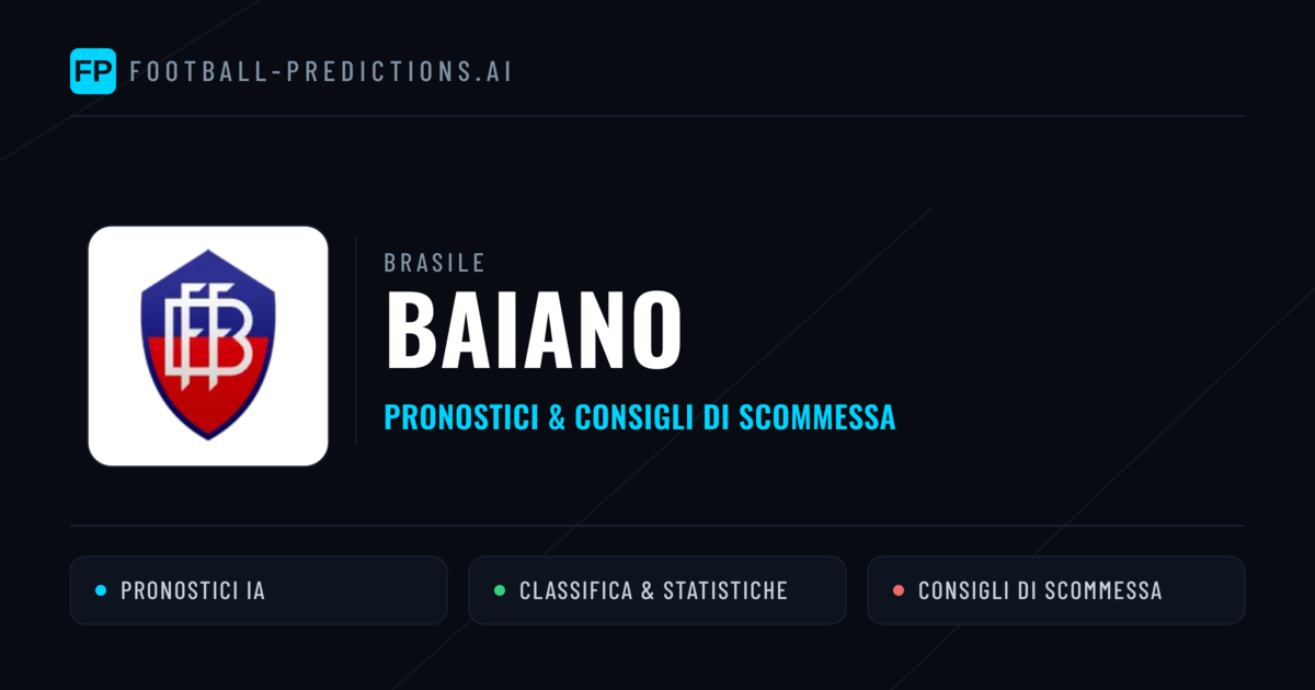 Brasile Baiano Pronostici Calcio — Gratis Oggi