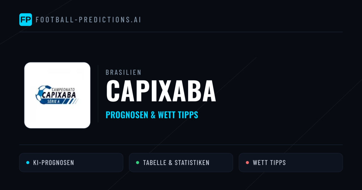 Brasilien Capixaba Wett Tipps — Fußball Prognosen