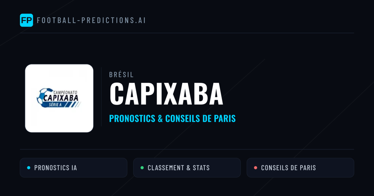 Brésil Capixaba Pronostics Football — Expert et Gratuits