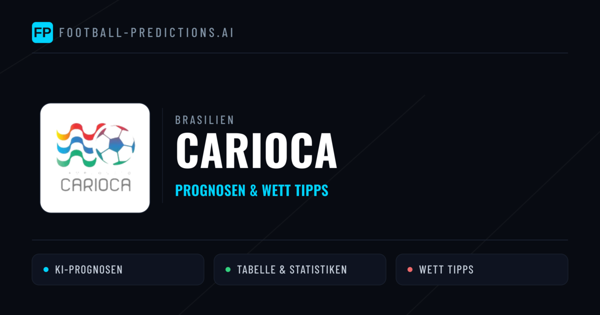 Brasilien Carioca Wett Tipps — Fußball Prognosen