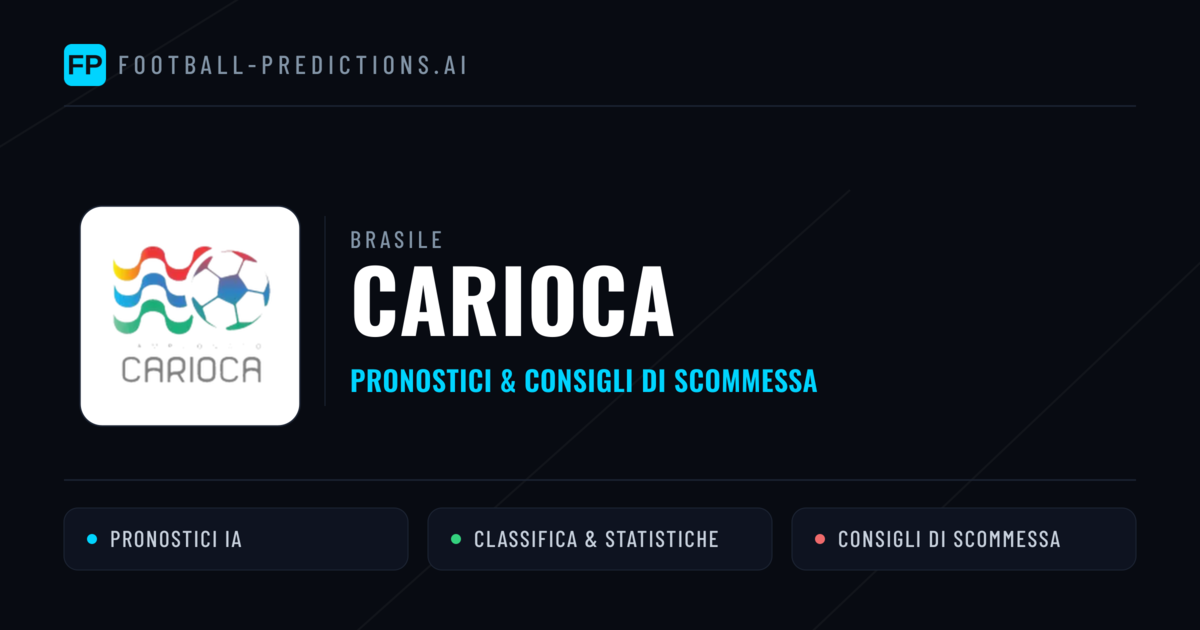 Brasile Carioca Pronostici Calcio — Gratis Oggi