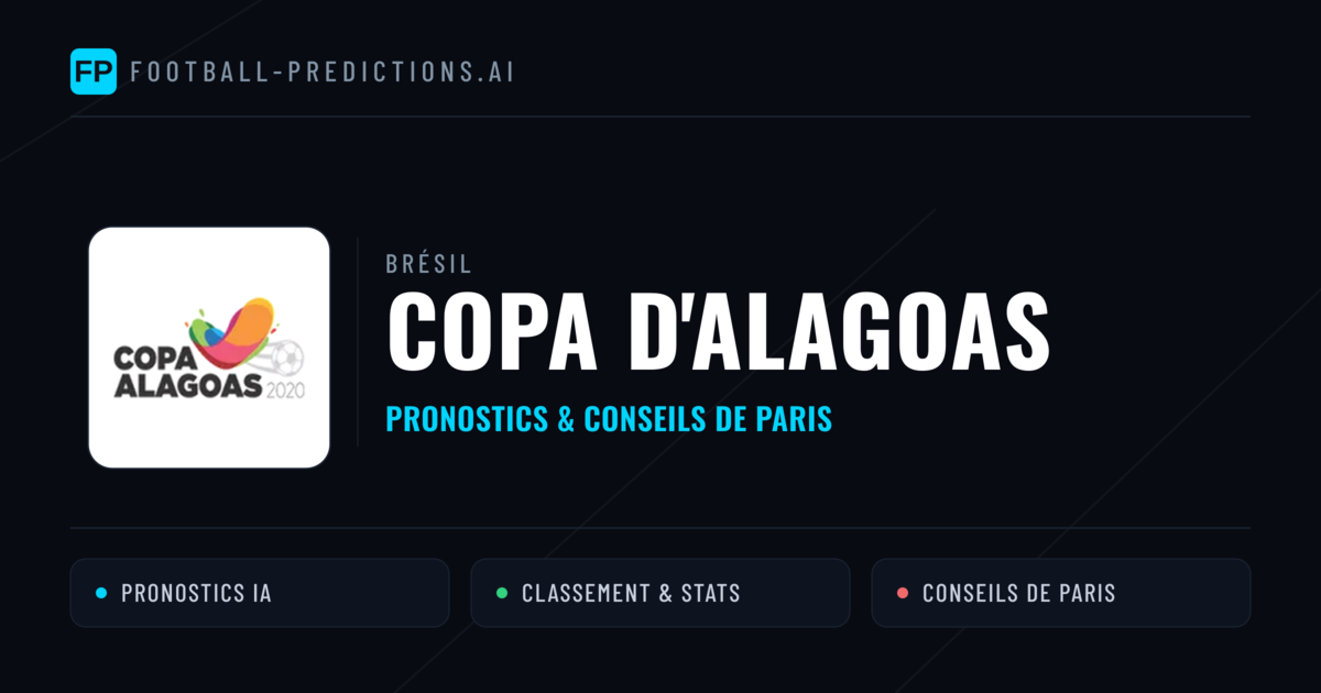 Brésil Copa d'Alagoas Pronostics Football — Expert et Gratuits