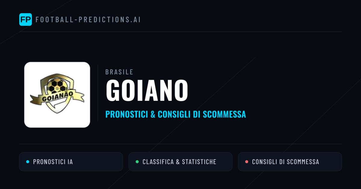 Brasile Goiano Pronostici Calcio — Gratis Oggi