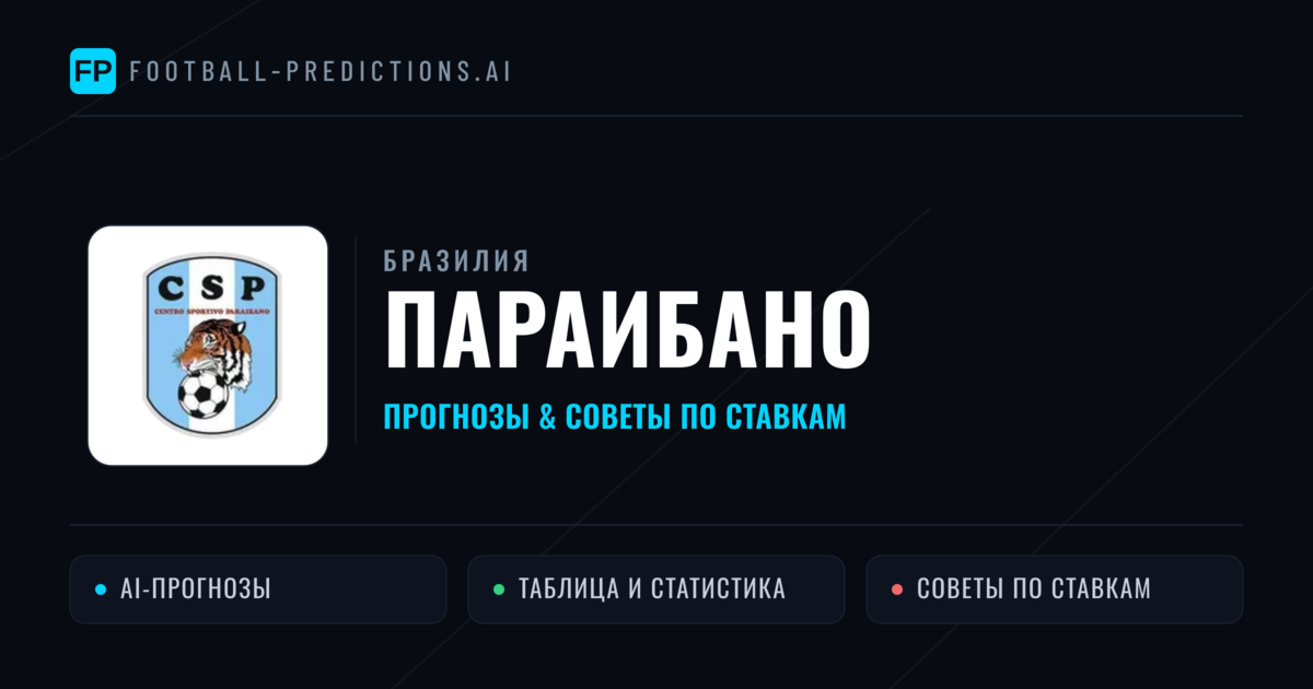 Прогнозы Бразилия Параибано — ставки и советы экспертов
