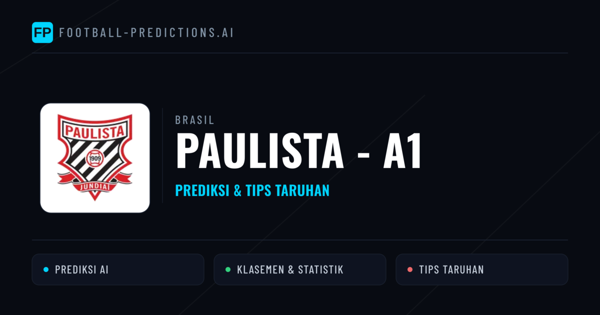 Brasil Paulista - A1 Prediksi & Tips Taruhan - Prediksi bola malam ini
